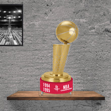 Load image into Gallery viewer, NBA Houston Rockets Championship Larry O'Brien Trophy Acrylic Plaque
