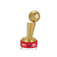Load image into Gallery viewer, NBA Portland Trailblazers Championship Larry O'Brien Trophy Acrylic Plaque
