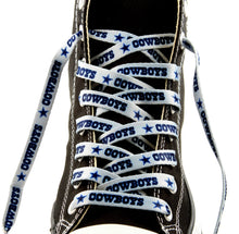 Load image into Gallery viewer, NFL Dallas Cowboys LaceUps Silver
