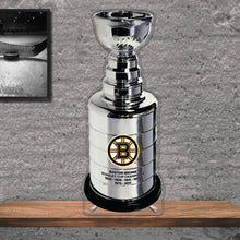 Load image into Gallery viewer, NHL Boston Bruins Replica Stanley Cup Championship Trophy Acrylic Plaque