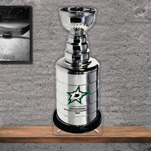 Load image into Gallery viewer, NHL Dallas Stars Replica Stanley Cup Championship Trophy Acrylic Plaque 1999