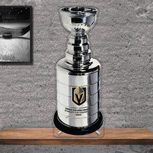 Load image into Gallery viewer, NHL Las Vegas Golden Knights Replica Stanley Cup Championship Trophy Acrylic Plaque 2023