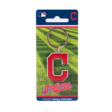 Load image into Gallery viewer, MLB Cleveland Indians 3D Metal Keychain Packaging