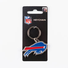 Load image into Gallery viewer, NFL Buffalo Bills 3D Metal Keychain Packaging