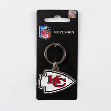 Load image into Gallery viewer, NFL Kansas City Chiefs 3D Metal Keychain Packaging