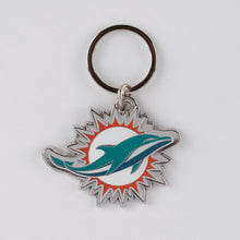 Load image into Gallery viewer, NFL Miami Dolphins 3D Metal Keychain