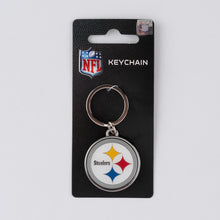 Load image into Gallery viewer, NFL Pittsburgh Steelers 3D Metal Keychain Packaging