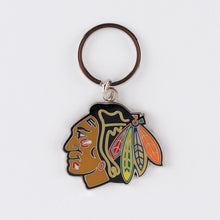 Load image into Gallery viewer, NHL Chicago Blackhawks 3D Metal Keychain