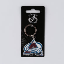Load image into Gallery viewer, NHL Colorado Avalanche 3D Metal Keychain Packaging