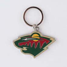 Load image into Gallery viewer, NHL Minnesota Wild 3D Metal Keychain
