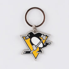 Load image into Gallery viewer, NHL Pittsburgh Penguins 3D Metal Keychain