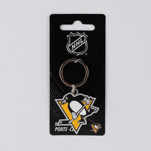 Load image into Gallery viewer, NHL Pittsburgh Penguins 3D Metal Keychain Packaging