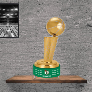 NBA Boston Celtics 2024 Champions Larry O'Brien Trophy Acrylic Plaque