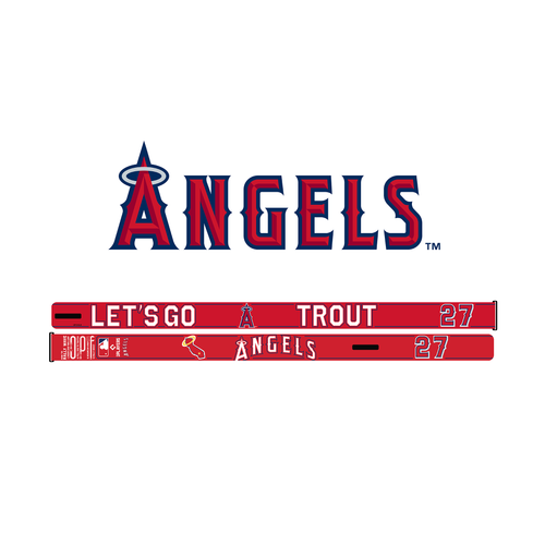 MLB Los Angeles Angels Mike Trout Player Rally Wave