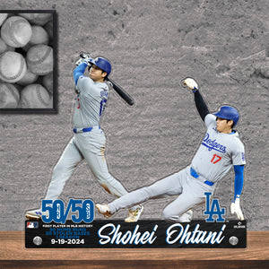 MLB Los Angeles Dodgers Shohei Ohtani 50/50 Moment Acrylic Player Standee