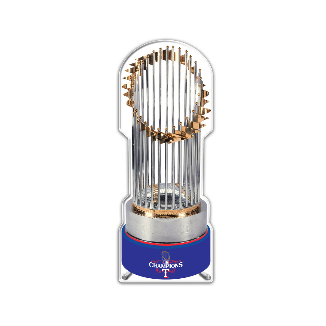 MLB Texas Rangers Commissioner's Trophy Acrylic Plaque