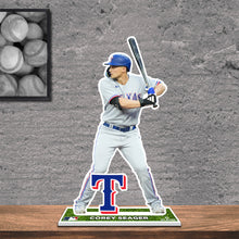 Load image into Gallery viewer, MLB Texas Rangers Corey Seager Styrene Standee