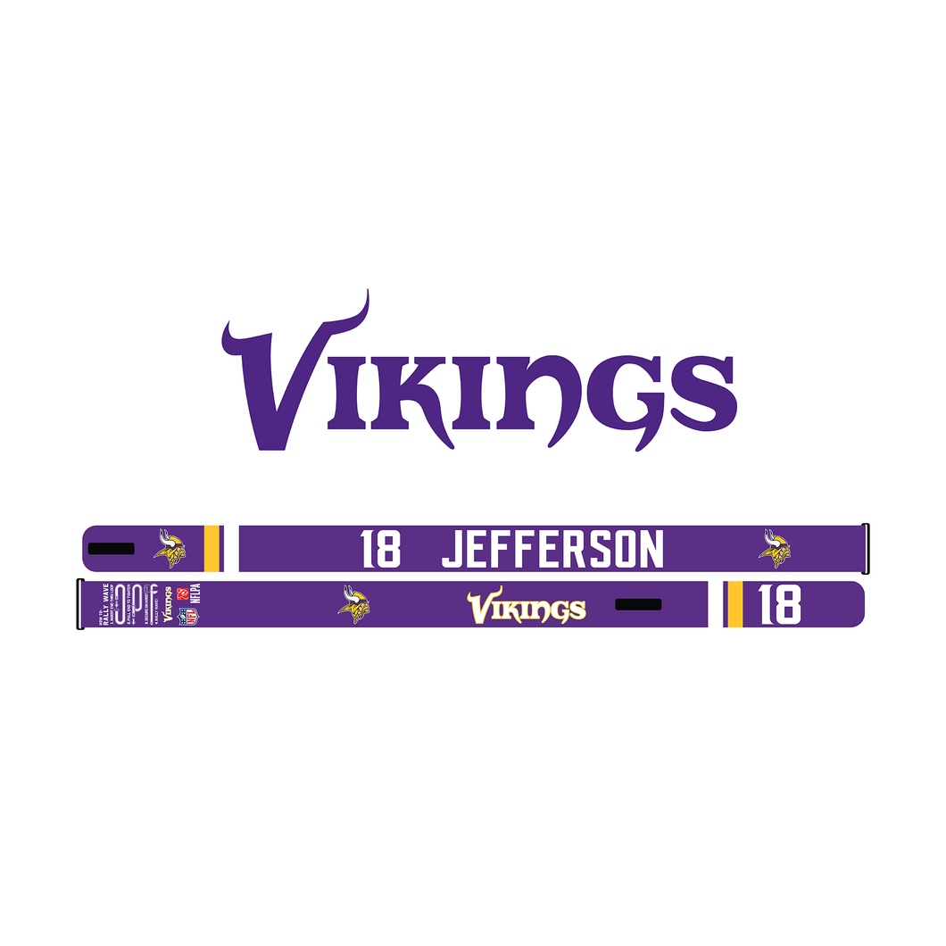 NFL Minnesota Vikings Justin Jefferson Rally Wave