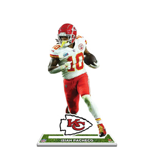 NFL Kansas City Chiefs Isiah Pacheco White Jersey Styrene Standee