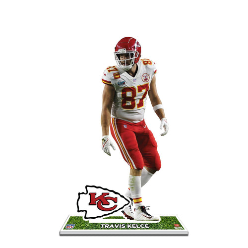 NFL Kansas City Chiefs Travis Kelce White Jersey Styrene Standee