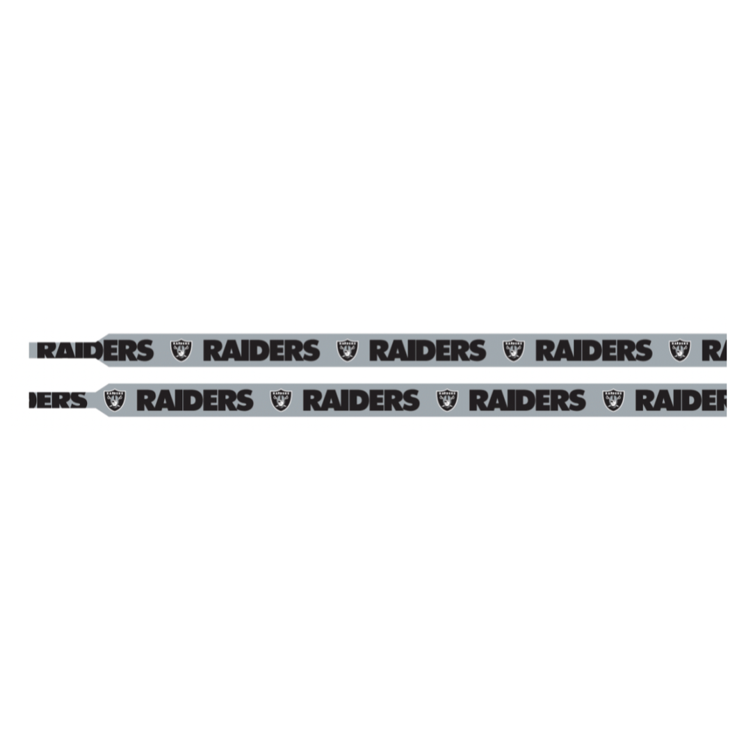 NFL Las Vegas Raiders Silver Shoelaces