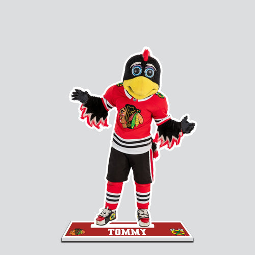 NHL Chicago Blackhawks Mascot Tommy Hawk Standee