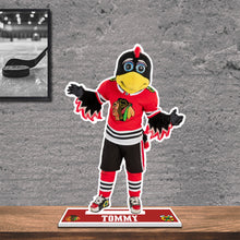 Load image into Gallery viewer, NHL Chicago Blackhawks Mascot Tommy Hawk Standee