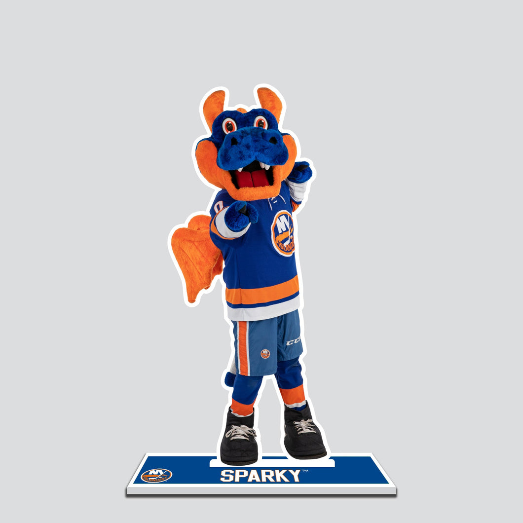 NHL New York Islanders Mascot Sparky The Dragon Standee