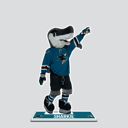 NHL San Jose Sharks Mascot SJ Sharkie Standee