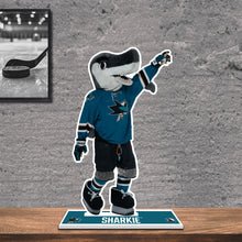 Load image into Gallery viewer, NHL San Jose Sharks Mascot SJ Sharkie Standee