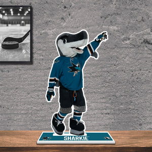 NHL San Jose Sharks Mascot SJ Sharkie Standee