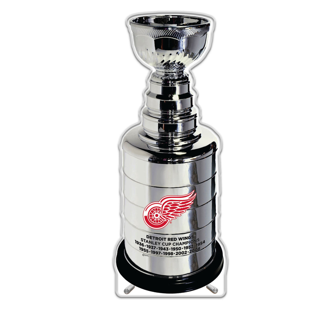 NHL Detroit Red Wings Replica Stanley Cup Championship Trophy Acrylic Plaque