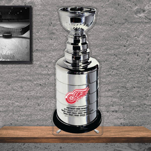 NHL Detroit Red Wings Replica Stanley Cup Championship Trophy Acrylic Plaque