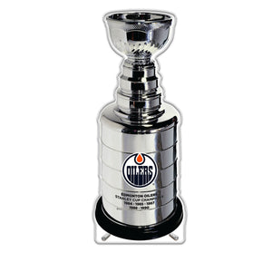 NHL Edmonton Oilers Replica Stanley Cup Championship Trophy Acrylic Plaque
