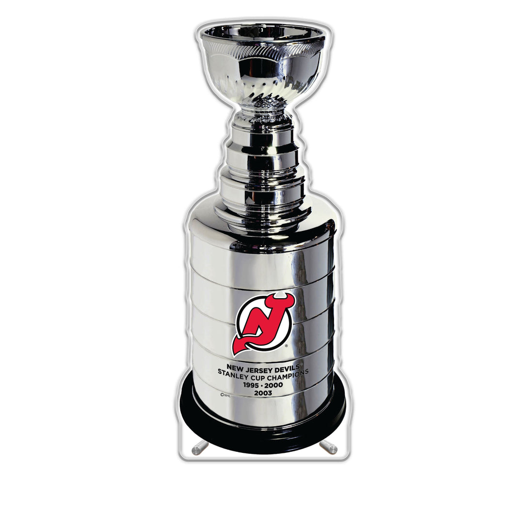NHL New Jersey Devils Replica Stanley Cup Championship Trophy Acrylic Plaque