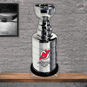 NHL New Jersey Devils Replica Stanley Cup Championship Trophy Acrylic Plaque