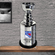 Load image into Gallery viewer, NHL New York Rangers Replica Stanley Cup Championship Trophy Acrylic Plaque