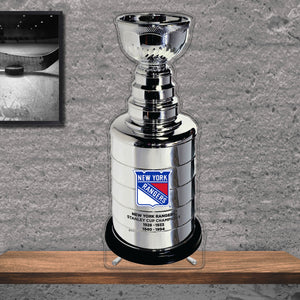 NHL New York Rangers Replica Stanley Cup Championship Trophy Acrylic Plaque