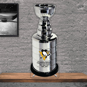 NHL Pittsburgh Penguins Replica Stanley Cup Championship Trophy Acrylic Plaque