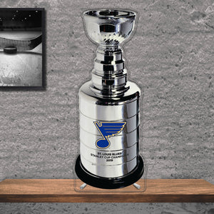 NHL St. Louis Blues Replica Stanley Cup Championship Trophy Acrylic Plaque 2019