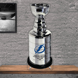 NHL Tampa Bay Lightning Replica Stanley Cup Championship Trophy Acrylic Plaque