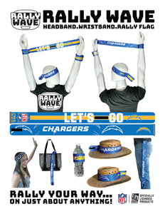 NFL Los Angeles Chargers Rally Wave