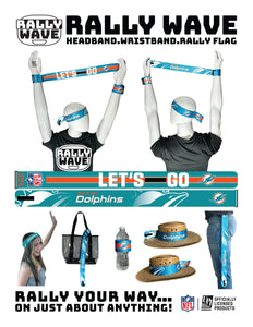 NFL Miami Dolphins Rally Wave