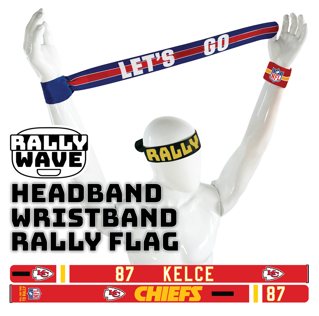 NFL Kansas City Chiefs Travis Kelce Rally Wave