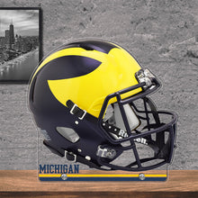 Load image into Gallery viewer, NCAA University of Michigan Wolverines Helmet Acrylic Plaque