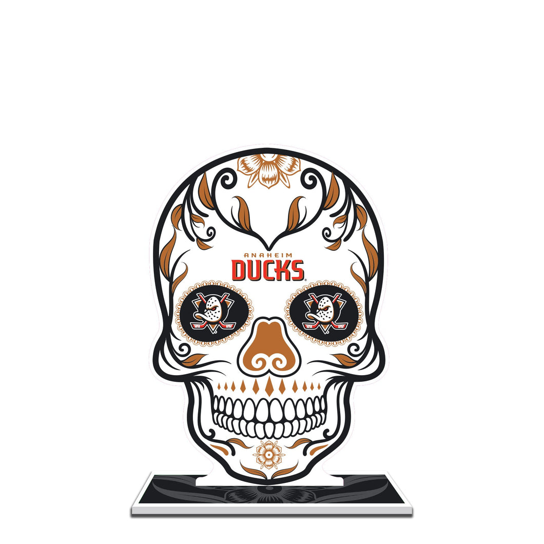 NHL Anaheim Ducks Día De Los Muertos Sugar Skull Standee