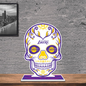 NBA Los Angeles Lakers Día De Los Muertos Sugar Skull Standee