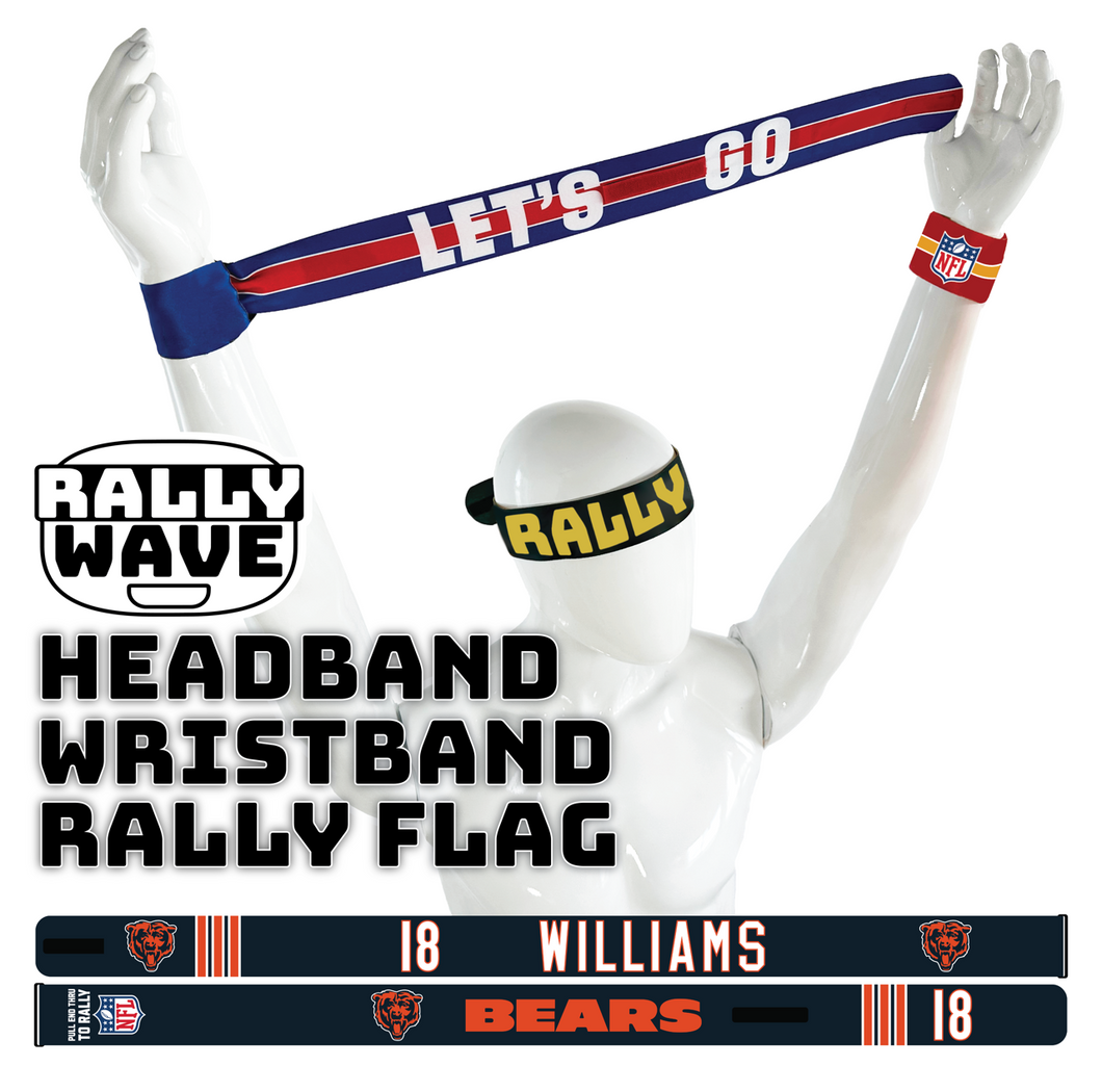 NFL Chicago Bears Caleb Williams Rally Wave