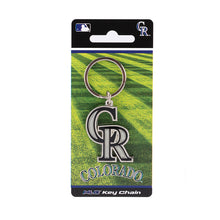 Load image into Gallery viewer, MLB Colorado Rockies 3D Metal Keychain Packaging