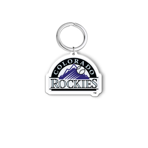 MLB Colorado Rockies Acrylic Logo Keychain